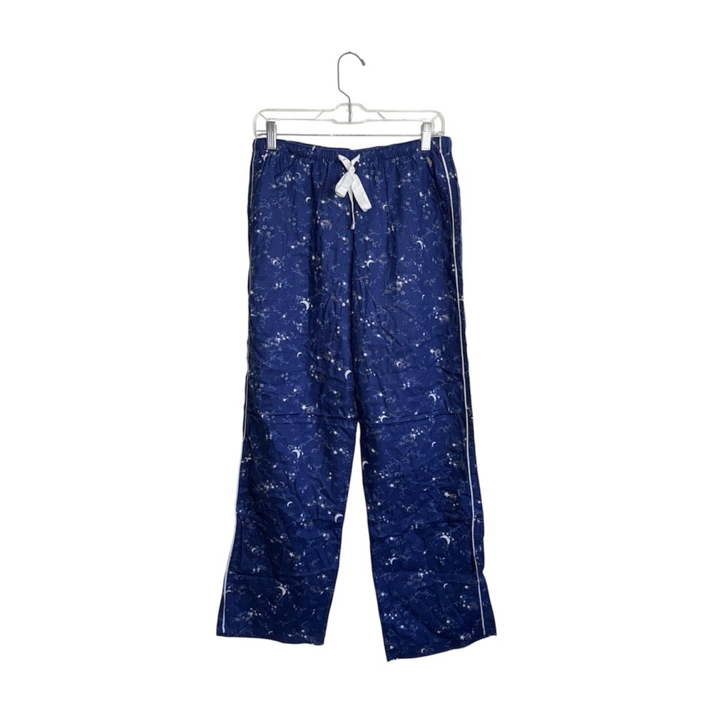 Victoria’s Secret Celestial Wide Leg Pajama Pants Blue Metallic Small Women’s